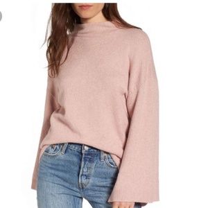 Bp Mock Neck Bell Sleeve Sweater